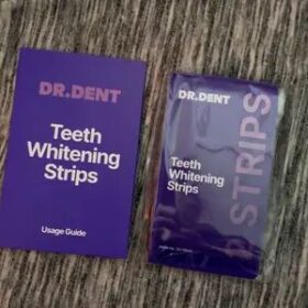 DRDENT Purple Teeth Whitening Strips - 7/21 Whitening Sessions - Safe for Enamel - Non Sensitive Teeth Whitening - Peroxide-Free photo review